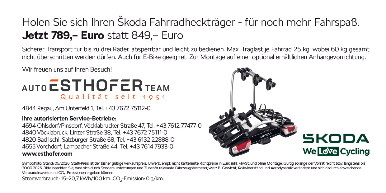 Anzeige Škoda Fahrrad-Heckträger Anzeige Škoda Fahrrad-Heckträger