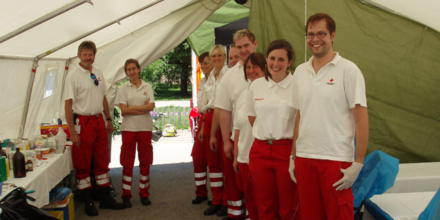 Rote Kreuz - Rettungszelt