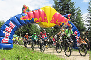 Start Einrad DH Bad Goisern 2012