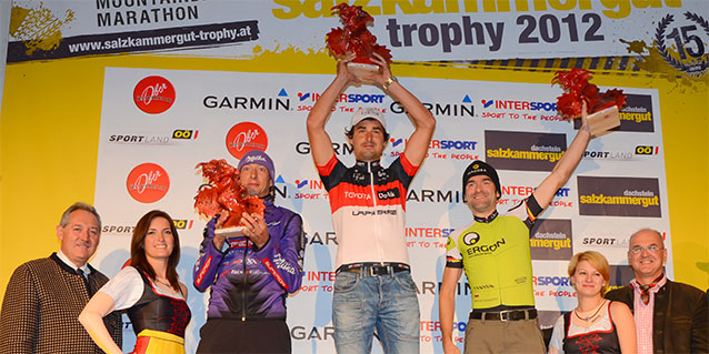 Bart Brentjens (NED), Ondrej Fojtik (CZE), Max Friedrich (GER) - Sieger Salzkammergut Trophy 2012 (Foto: Reitbauer Gerhard)