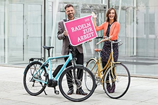 Radelt zur Arbeit (Foto:Bosch)