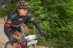 Sabine Sommer (AUT) - Siegerin Salzkammergut Trophy 2017 - Strecke A (Foto: Martin Bihounek)