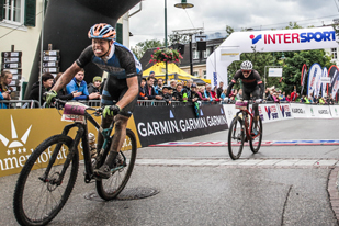 Salzkammergut Trophy 2017 Strecke F - Zielsprint Fabian Costa und Florian Wimmer  (Foto: sportograf.de)