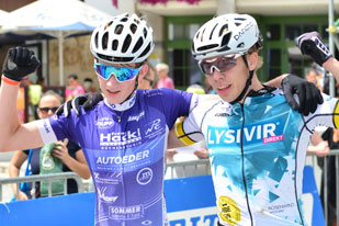 Luca Werani (1. Platz) und Moritz Attwenger (2. Platz) - Sieger Salzkammergut Trophy 2018 - U17 Strecke G (Foto: Joachim Gamsjäger)	