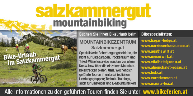 Anzeige Bikeurlaub im Salzkammergut