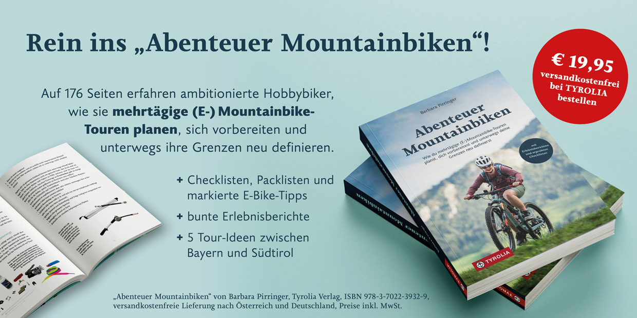 Anzeige Abenteuer Mountainbiken von Barbara Pirringer