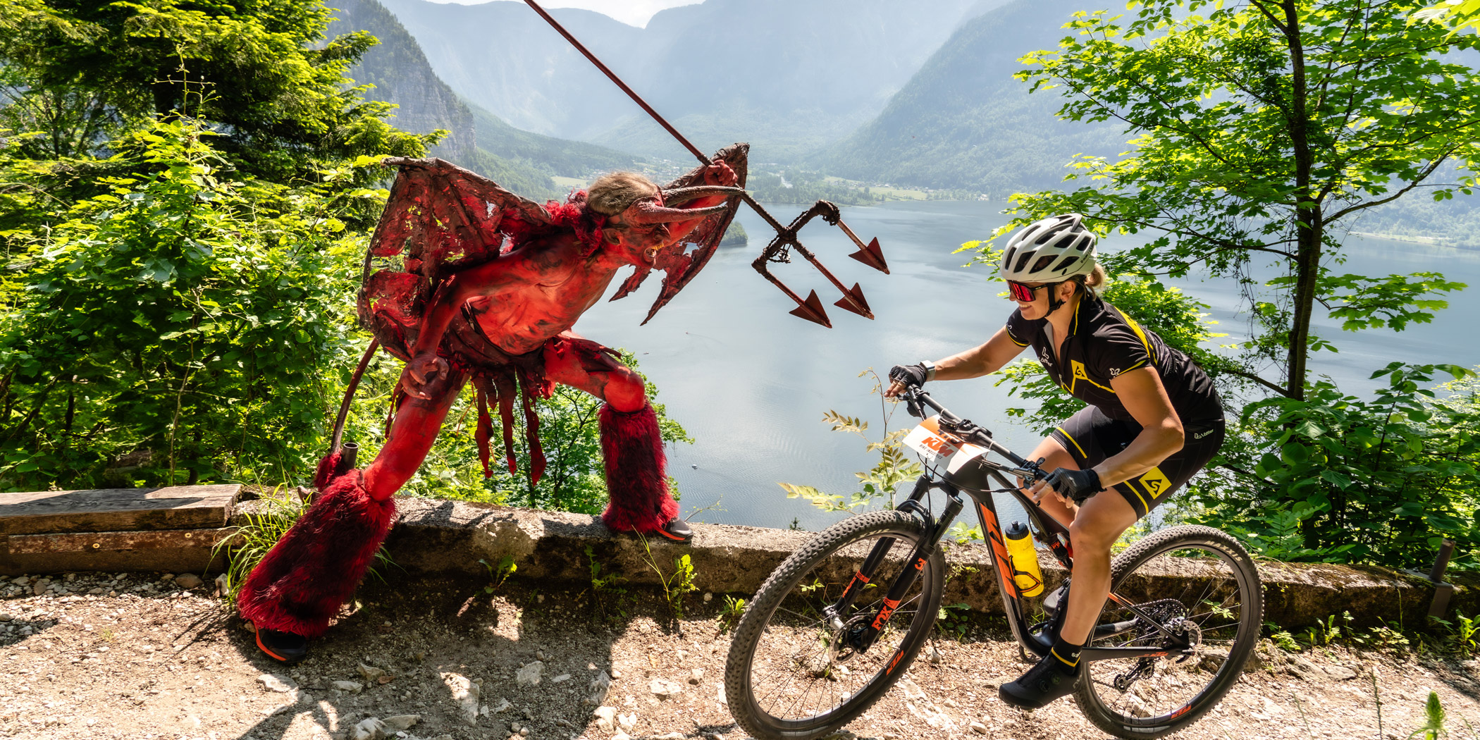 Salzkammergut Trophy - Teufel am Anstieg zum Hallstätter Salzberg (Foto: Christoph Gütl)