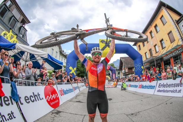 Finish Manuel Pliem, Sieger Strecke A, Trophy 2025 (Foto: Hörmandinger) Finish Manuel Pliem, Sieger Strecke A, Trophy 2025 (Foto: Hörmandinger)
