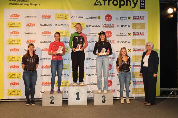 Siegerinnen Gravel.two, Siegerehrung, Christiane Glockner, Viktória Szekeres, Jessica Halamay, Trophy 2025 (Foto: Kurt Reiter) Siegerinnen Gravel.two, Siegerehrung, Christiane Glockner, Viktória Szekeres, Jessica Halamay, Trophy 2025 (Foto: Kurt Reiter)