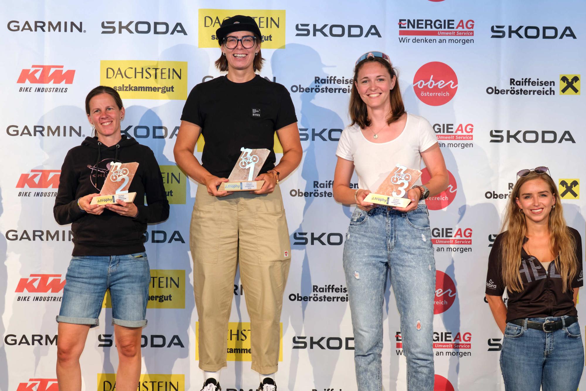 Siegerinnen Gravel.three Strecke 2025 (Foto: Bernd Schröckelsberger)