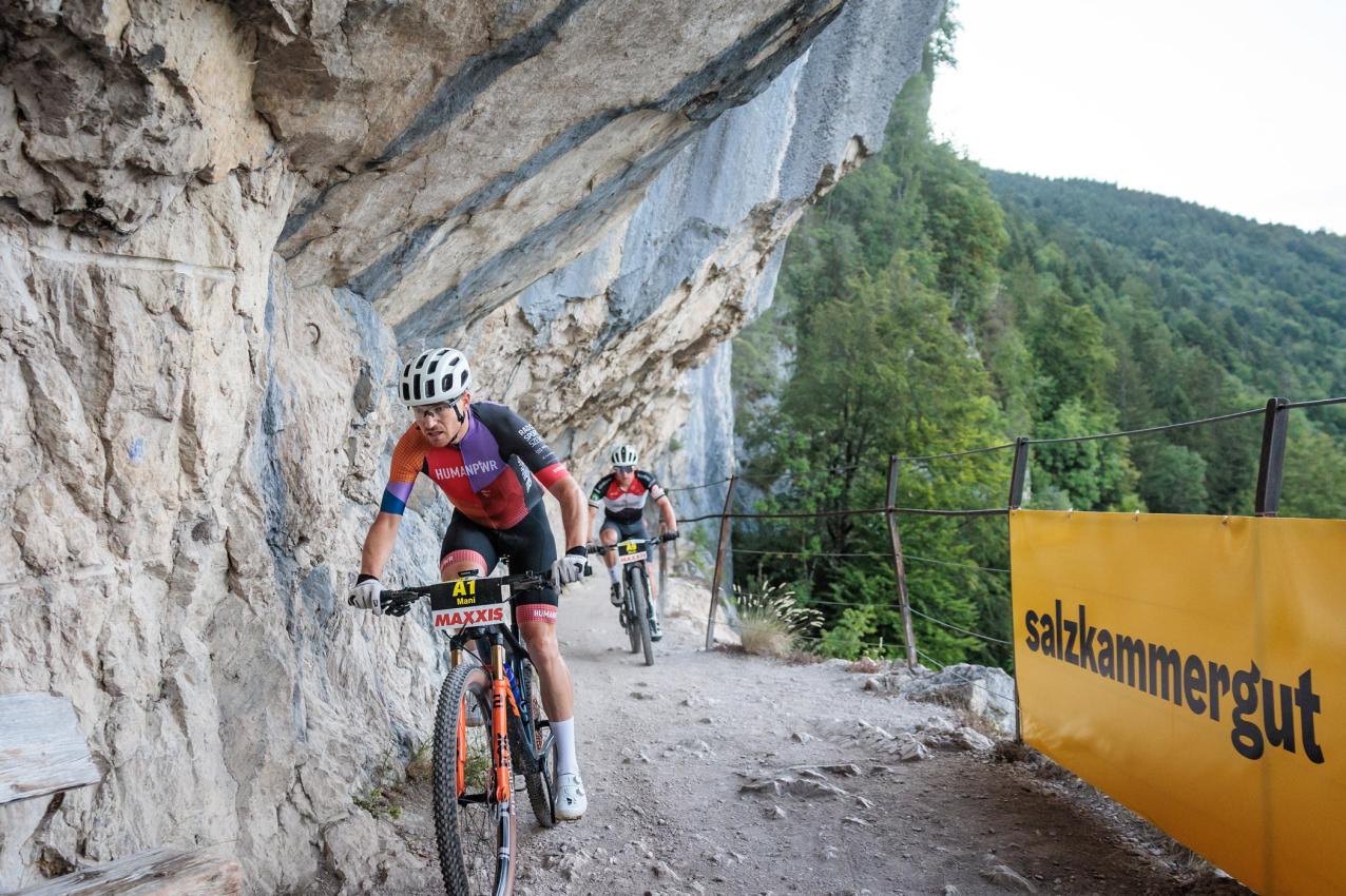 Manuel Pliem (AUT) und Michael Holland (AUT) - Sieger der Salzkammergut Trophy 2026 - 202 km Extremdistanz (Foto: Erwin Haiden)