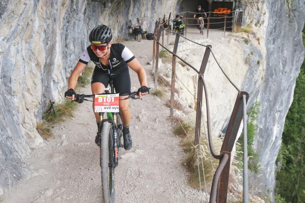 Irina Krenn AUT) - Siegerin Salzkammergut Trophy 2026 - 119 km B-Strecke (Foto: sportograf)