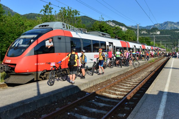 Salzkammergut Trophy - Anreise - Bahnhof Bad Goisern (Foto: Joachim Gamsjäger) 