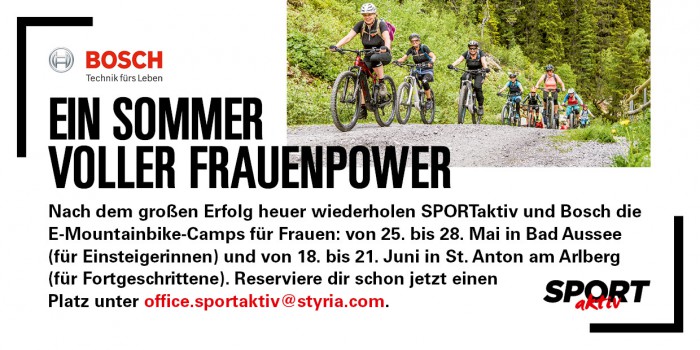 Anzeige SPORTakiv E-Mountainbike-Camp