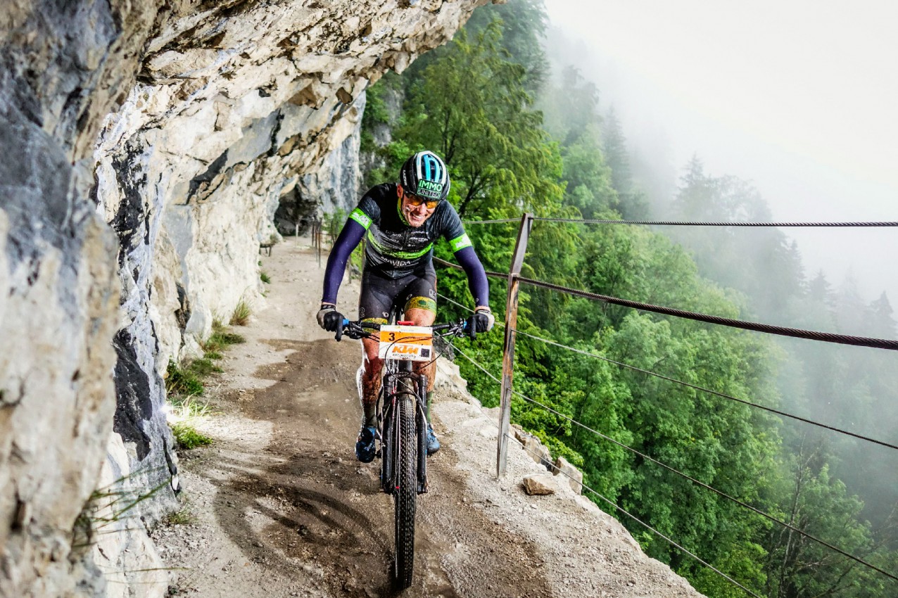 Lukas Kaufmann (AUT) - Salzkammergut Trophy 2020 - Ewige Wand (Foto: sportograf.de)