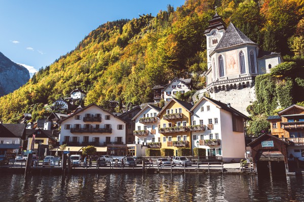 Blick vom See (Foto: Heritage.Hotel Hallstatt) 