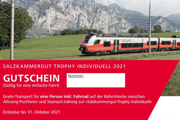 Gutschein Salzkammergut Bahn 2021