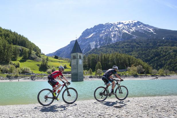 Ortler Bike Marathon - Reschensee (Foto: Sabine Jacob)
