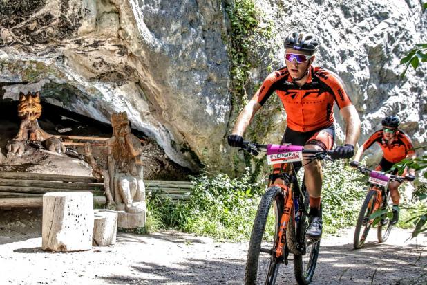 Lukas Hatz (AUT) und Daniel Churfürst (AUT) – Sieger Salzkammergut Trophy 2022 – Strecke F – Ewige Wand (Foto: sportograf.de)