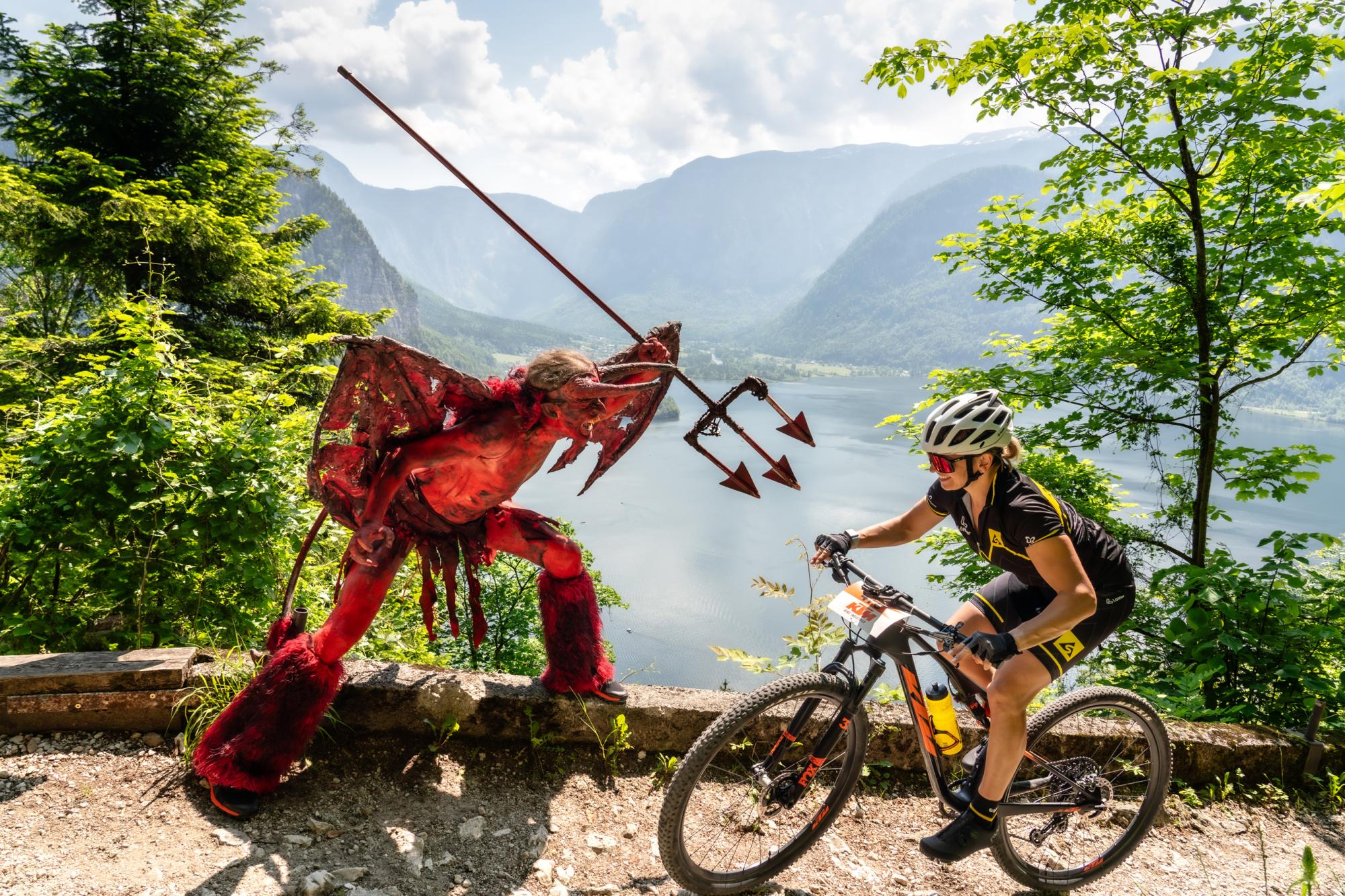 Salzkammergut Trophy - Teufel am Anstieg zum Hallstätter Salzberg (Foto: Christoph Gütl)
