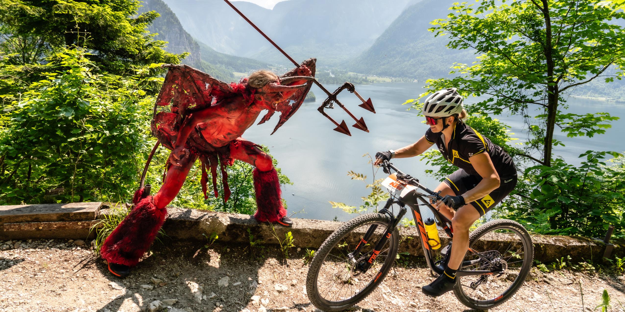 Salzkammergut Trophy - Teufel am Anstieg zum Hallstätter Salzberg (Foto: Christoph Gütl)