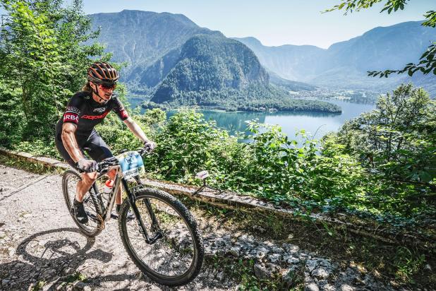 Sabine Sommer (AUT) - Siegerin Salzkammergut Trophy 2023 - Strecke C - Salzberg Hallstatt (Foto: sportograf.de)