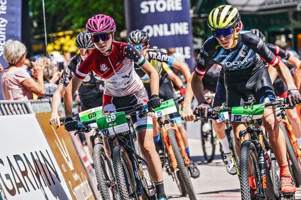 Anja Pink (AUT) und Michael Hettegger (AUT) - Sieger Salzkammergut Trophy 2023 - Strecke G (Foto: sportograf.de)