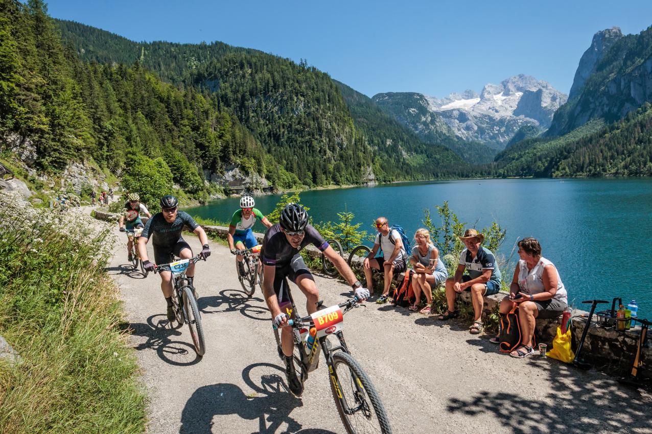 Salzkammergut Trophy 2023 - MTB Marathon - Gosausee mit Dachstein (Foto: Erwin Haiden)