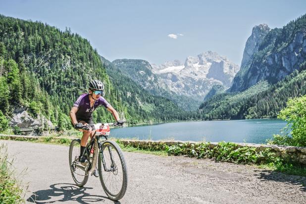 Milena Kalašová (CZE) - Siegerin Salzkammergut Trophy 2023 - Strecke B - 126,8 km (Foto: sportograf)