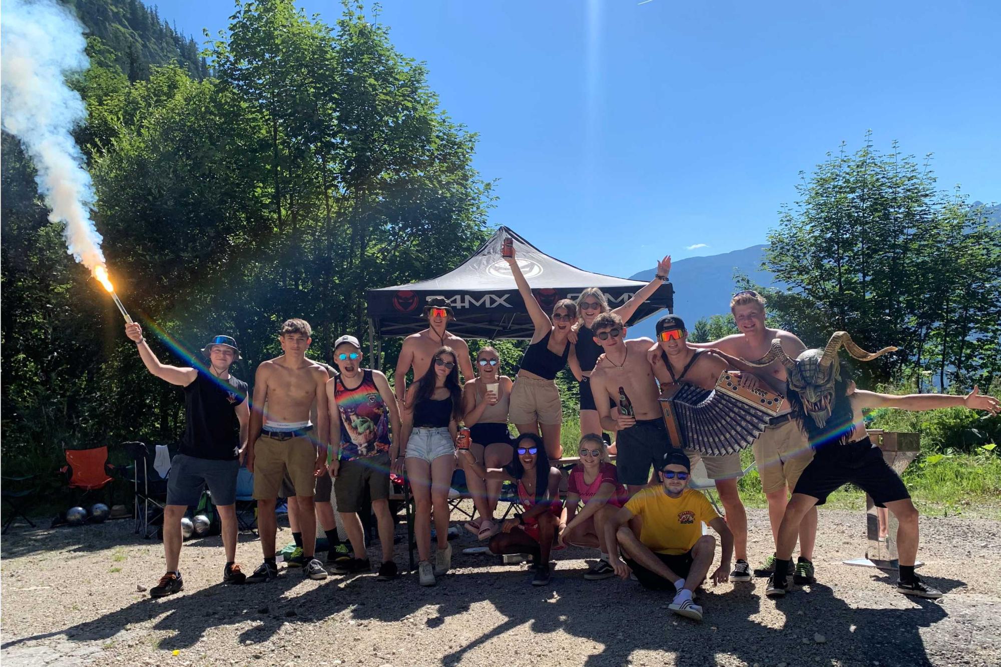 Fanzone Hallstätter Salzberg 2023 (Foto: MTB Club Salzkammergut)