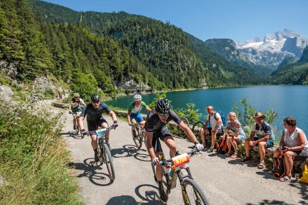 Salzkammergut Trophy 2023 - MTB Marathon - Gosausee mit Dachstein (Foto: Erwin Haiden)