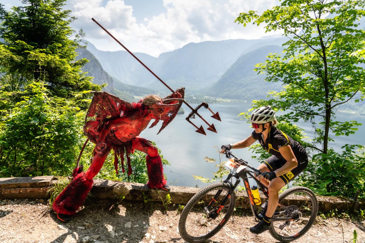 Salzkammergut Trophy - Teufel am Anstieg zum Hallstätter Salzberg (Foto: Christoph Gütl)