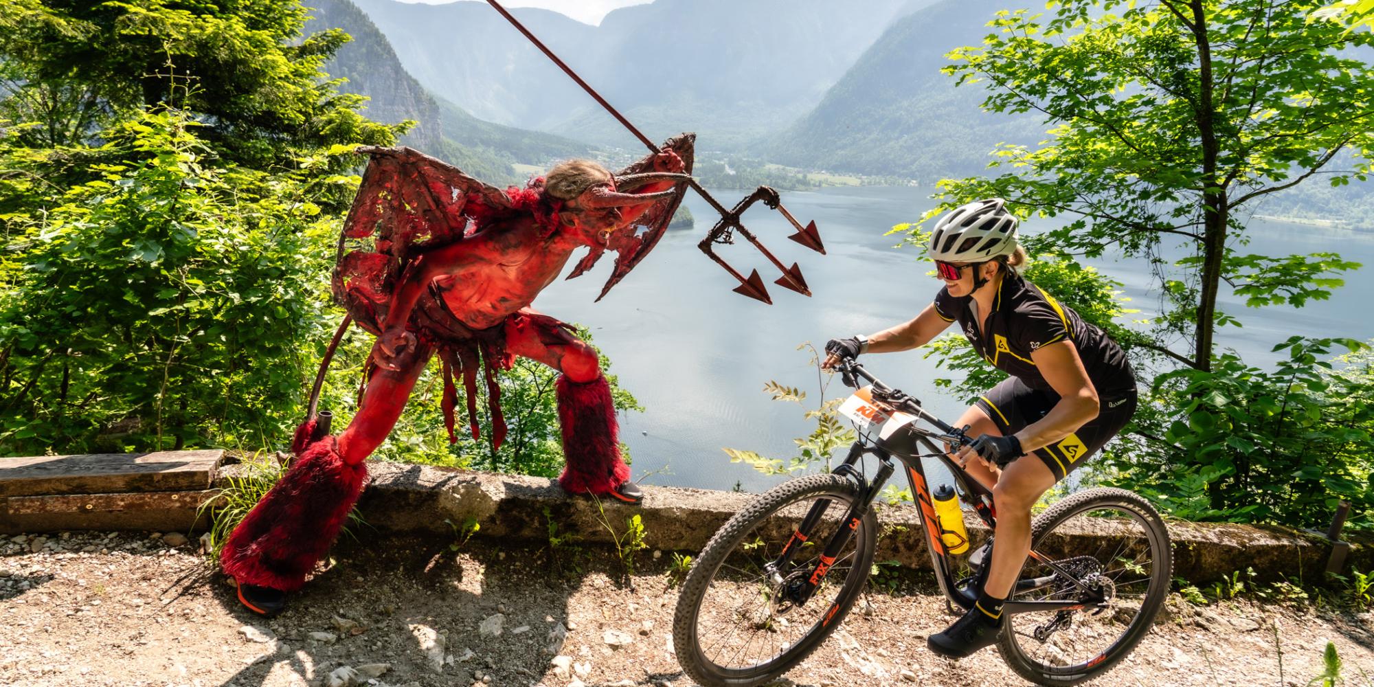 Salzkammergut Trophy - Teufel am Anstieg zum Hallstätter Salzberg (Foto: Christoph Gütl)